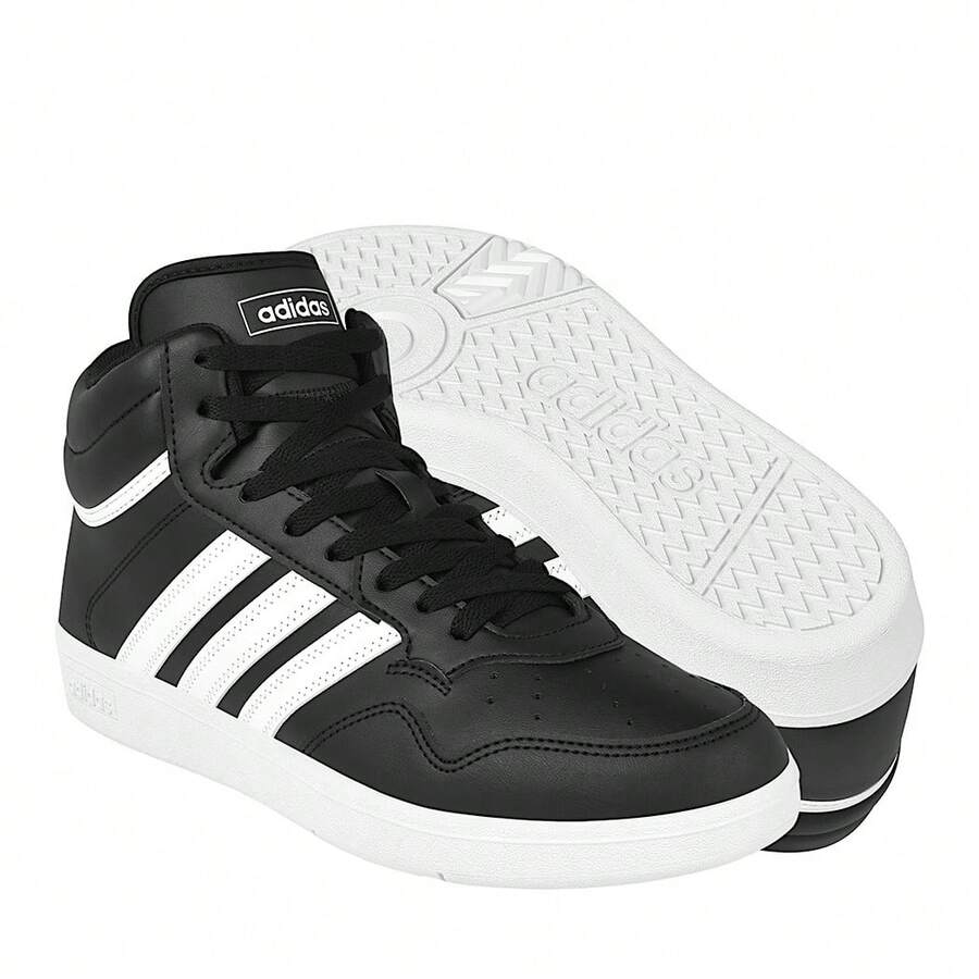 TENIS ADIDAS HOOPS 3.0 HOMBRE JQ9994 SIMIPIEL NEGRO - Negro - Ver 1
