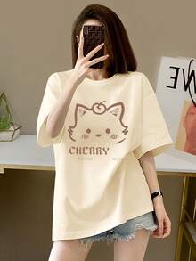Women's Short Sleeve T-Shirt - Apricot - View 4