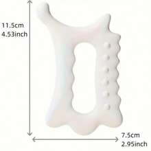 Bảng Gua Sha cầm tay đa năng thiết kế công thái học - chất liệu không gốm, dụng cụ massage Gua Sha, máy massage làm đẹp thư giãn - Xem 3