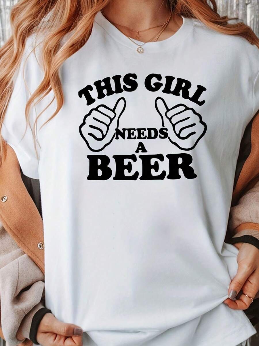 Funny Doll Print T-Shirt - Casual Short-Sleeved Crew Neck T-Shirt Featuring A Doll Design With A Creepy Smile And The Funny Text "Tonight I'm Going To Scrape Your Toes", Suitable As A Humorous Gift, For Parties Or As A Casual Everyday Outfit. - 白色 - 查看 1