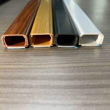1 chiếc máng dẫn cáp PVC vân gỗ lắp đặt hở, dài 40cm/15.74in, máng dẫn cáp trang trí lắp đặt hở, máng dẫn cáp chống cháy. - A - Xem 4
