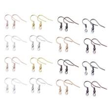 100/200pcs/Pack Iron Earring Hooks, Spring Earring Hooks With Beads, Minimalist Earring Findings, DIY Jewelry Making Earring Components - Ear Hooks - View 2
