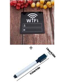 1/2pcs Acrylic Self-Adhesive Mirror WiFi Sign With Fillable Account, Classic Self-Adhesive WiFi Sign Mirror Sticker, Horizontal Decorative Sticker, Suitable For Glass Surfaces, Perfect For Restaurant, Office, Beauty Salon, Bedroom, Home, Office, Cafe And Restaurant Wall Decor - Multicolor - View 17