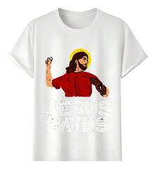 Playeras Jesús Salvador Makeup bag Beach towel Decoración para el hogar Alfombra baño Bathroom accessories Dispensador de jabón líquido Shower head Toalla playa - Blanco - Ver 11