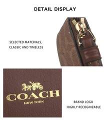 Coach品牌Logo女士手拿包 - 棕黃色拼棕CW854IMXHE - 查看 10