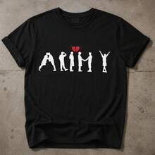 Camiseta gráfica de estilo urbano coreano, camiseta de concierto inspirada en BT, top estético para fans del , camiseta de estilo viral, regalo para amantes de la música,Embalaje individual - Negro - Ver 4