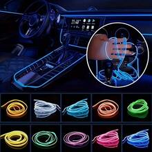 Car LED Strip Lights Interior Ambient Glow For Cars, Trucks, SUVs - 9ft/16ft/32ft USB 5VMulti-Color Neon EL Wire With FuseProtection,Waterproof Flexible Automotive MoodLighting For Dashboard, Footwell, Cup Holder, Decks,PC Gaming Setup, Home Desk DIY Decoration - Biến thể nhiều màu - Xem 3