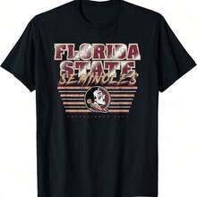 Florida State Seminoles Vintage 90's Decibel Black T-Shirt - Black - View 1