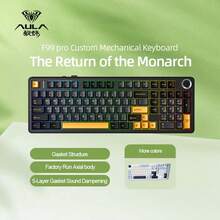 AULA F99 Pro 99% Keys Gasket-Mounted Mechanical Keyboard Tri-Mode Gaming Keyboard RGB Customized Gaming Keyboard Wireless Gaming Keyboard/2.4G USB Type-C - View 3