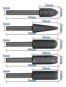 Set Of 5 Rotary Files For Metal Grinding - 1 - View 4