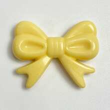12pcs Pastel Color Bowknot Acrylic Beads, Smooth Ribbon Shaped Spacer Beads For Jewelry Making Diy Bracelet Necklace - Multicolor - View 6