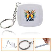Portable Mini Retractable Tape Measure With Keychain Double Sided Scale Soft Measuring Tapeline Pocket Sized Tape Measure For Sewing Tailor Body Measuring Crafting And Household Use Lightweight And Durable For Daily And Travel Convenience - White - View 13