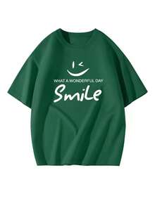Women's Pure Cotton Short-Sleeved T-Shirt - Easy To Wash And Maintain For Everyday Use. - Dark Green - View 2