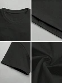 Camiseta unisex, Camiseta unisex de la Selección Nacional de México para la Copa Mundial 2026, ropa de mujer, blusas de mujer, tops de mujer, camisetas de mujer,Lightweight, Breathable Fabric,Pretty Style, Summer Outfit,Cool Trendy, School & Daily DJKO - Negro - Ver 3
