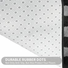 Sour Lemon Rugs Living Room 200x300cm, Grey Area Rugs For Bedroom, Washable Anti Slip Extra Large Shaggy Soft Rug Fluffy Modern Floor Carpets Mat Beside Carpet, Long Runner Rug For Hallway - Black & Gray Checkered - View 8