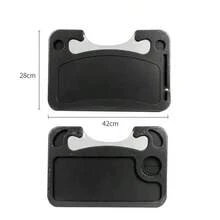 1/2pcs 2-In-1 Steering Wheel Tray, Sturdy Hard Plastic, Holds Food, Drinks And Laptops, Easy To Mount And Remove, Ideal For Parked Cars, Fits Most Vehicles - Multicolor - View 11