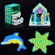 48色5毫米3D像素熔珠，高品质熔珠，适用于DIY手工装饰 - C - 查看 5