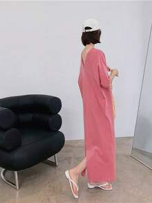 Women Midi Dresses - Black - View 7