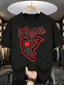 Men's Branded T-Shirt, 180 Grams, Short Sleeve, Round Neck, Casual, With Iconic Branding, Suitable For Family Events, Corporate Gifts, Team Uniforms - Machine Washable, Comfortable, Ideal As A Gift For Him. - 黑色 - 查看 8