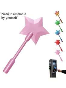 Interesting 3D Printed Rainbow Payment Magic Wand - Fun "Magic" QR Code & Contactless Payment Tool - Unique Card Stand Stick For Maintaining Social Distance - Ultimate Gag Gift For Tech & Magic Enthusiasts - Multicolor - View 2