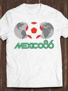 Camiseta retro de fútbol de los 80 con el logo de México 86, Maradona, regalo genial, C125. Camiseta Clásica de Algodón jpg220g - Unisex - La Camiseta que Siempre Necesitaste. Adecuada para todas las personas, ya sean mujeres o hombres. Tejido duradero de alta calidad, adecuado para todas las estaciones, suave al tacto pero diseñado para durar. Camisetas transpirables para mujer. en atuendo de otoño. S para woM. en vaC. Conjunto de ropa deportiva. S woM. con un disfraz de Halloween - Negro - Ver 6