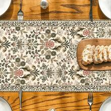1 buah Taplak Meja Linen, Taplak Meja Cetak 2D Motif Bunga Vintage, Dekorasi Dapur dan Ruang Makan, Cocok untuk Dekorasi Pesta Ulang Tahun Bertema Pertanian, Pelindung Meja Dapur Rumah, Bentuk Persegi Panjang - MultiWarna - View 7