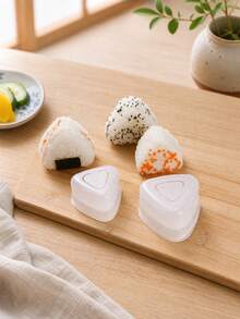 2pcs/Set Triangle Sushi Mold Set, Creative Rice Ball Mold, Portable Outdoor Sushi Bento Box, Picnic Lunch Box, Kitchen Tool - View 11