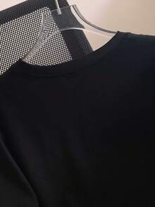 [Personalized Products] Personalized Wedding T-Shirts, Custom Wedding T-Shirt, Personalized Gift For The Bridal Party, Wedding Party Favors, Matching Group T-Shirts, Wedding Merchandise, Women's Blouses - 黑色 - 查看 4