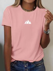 Camiseta de Manga Corta para Mujer - Moda de Verano, Cómoda, Transpirable, Cuello Redondo, Estilo Casual - Fácil de Lavar y Cuidar para Uso Diario - Negro - Ver 12