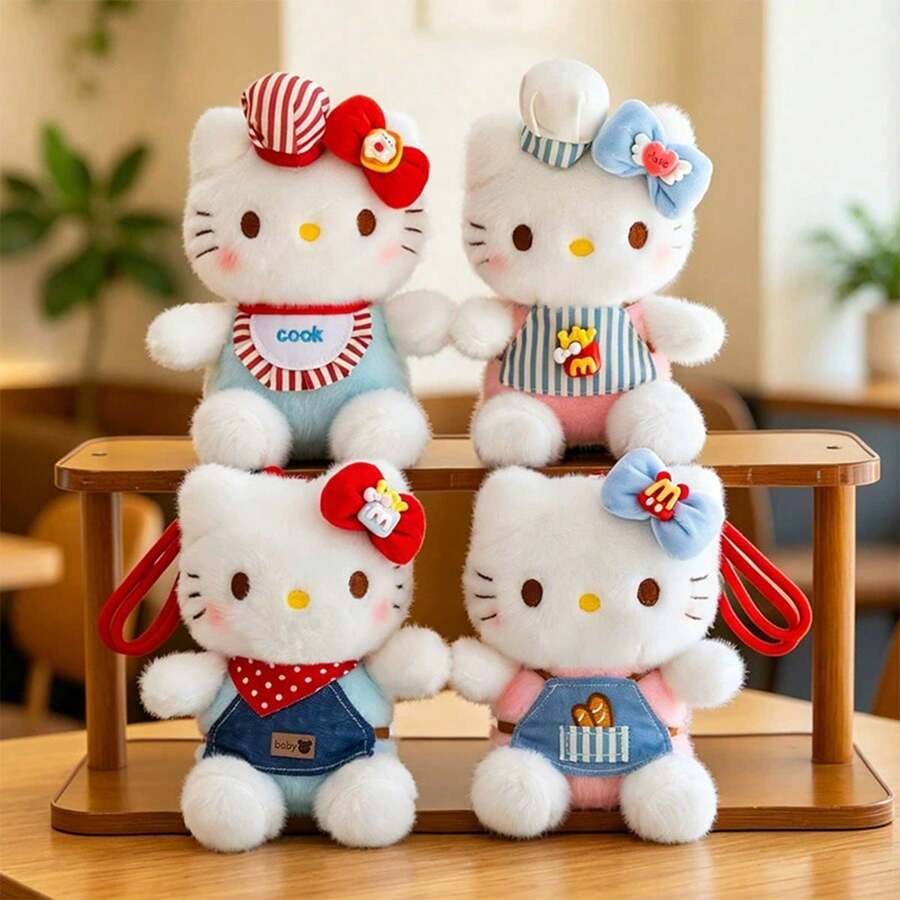 SANRIO 1件兒童毛絨娃娃生日禮物背包吊飾手持禮物情人節禮物 - 彩色 - 查看 1