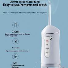 USB Rechargeable Portable Water Flosser, Oral Irrigator For Teeth And Gum Care, Compact For Travel & Home Use, Wide Compatibility Easy To Use - Multicolor - View 2