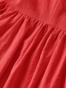 xheSHEIN MOD Vestido de mujer con estampado floral romántico francés de tirantes finos hasta la pantorrilla, vestido de San Valentín, vestidos de verano para mujer, ropa bohemia para mujer, vestido floral rosa, vestido de San Valentínxhe - Rojo - Ver 6