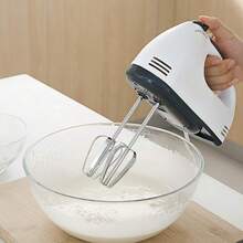Frullatore a mano Klack da 200 W – 7 velocità regolabili, frusta in acciaio e gancio impastatore – Frullatore ergonomico per impasti e dolci - Spina tipo F UE (220-240 V) - Visualizzare 3