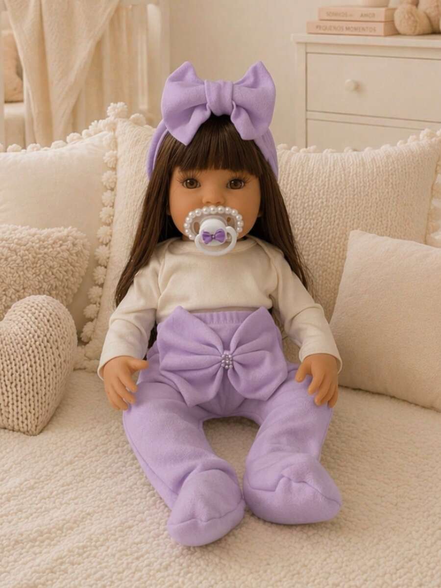 Boneca Bebê Reborn Menina Realista com Acessórios Premium Para Presente Pode Banho