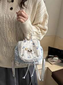 Women Fashion Backpacks - Blue - View 6