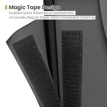 Cesta de lavandería para lavandería gris - como en la imagen - Ver 6