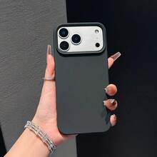 防震液態矽膠手機殼，適用於 iPhone 17E 17 Pro Max 16 15 14 13 12 Mini 11，柔軟防刮微纖維內襯，適用於 iPhone 8 Plus 7 6s 軟殼 - 黑色 - 查看 4