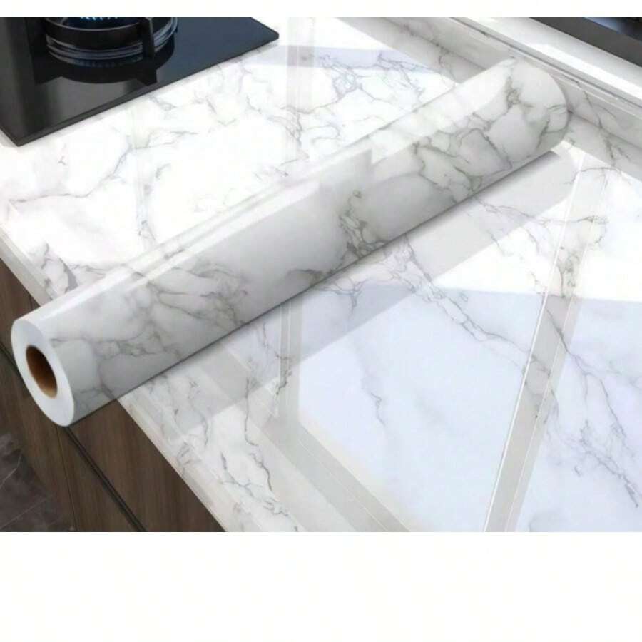 40*500cm Oil-Proof, Waterproof, Self-Adhesive Wall Sticker, Suitable For Kitchen, Bathroom, Living Room - Marble Stickers - View 1