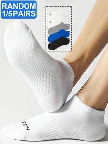 1/5 Pasang Kaos Kaki Pendek Olahraga Lari Pria Musim Semi/Panas Bernapas dan Menyerap Guncangan - MultiWarna - View 1