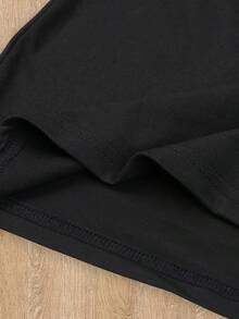 Women's Casual Short-Sleeved Crew Neck T-Shirt, Suitable For Outdoor And Indoor Activities, Work, And As A Gift; Machine Washable, Comfortable Casual Wear, Suitable For Both Mother And Daughter, Unisex Style For All Seasons. ZUFI - 黑色 - 查看 5