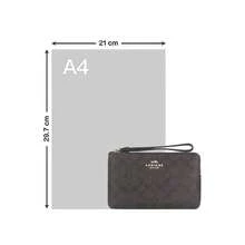Coach品牌Logo女士手拿包 - 胡桃木搭配黑色CZ277IMXAQ - 查看 8