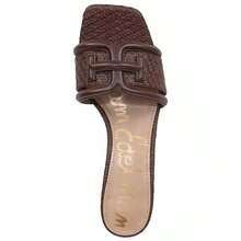 Sam Edelman Women's Waylon Block-Heel Slide Sandals |  | Women Flip-Flops - 波旁編織 - 查看 4