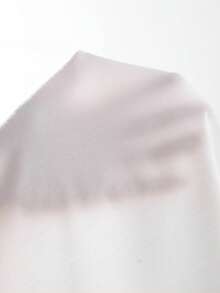 Camiseta corta de cuello alto sólida de tortuga blanca para mujer - Blanco - Ver 7
