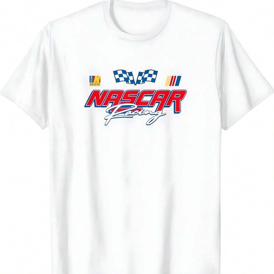 NASCARS - Camiseta de camiseta de carreras - Blanco - Ver 1