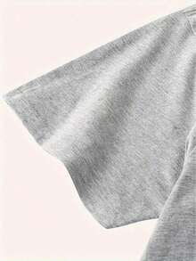 Women's Affordable Retro Cowboy Style T-Shirt, Rock, Western, With Cowgirl Silhouette Print, Casual Short Sleeve, Round Neck, Fitted For Summer - 淺灰色 - 查看 5