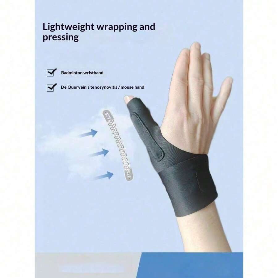 1 buah Pelindung Pergelangan Tangan Olahraga untuk Jempol & Tendon, Kompresi Melingkar, Pelindung Tendon, Cocok untuk Tangan yang Sering Menggunakan Mouse, Tangan Ibu, dan Bulu Tangkis - MultiWarna - View 1