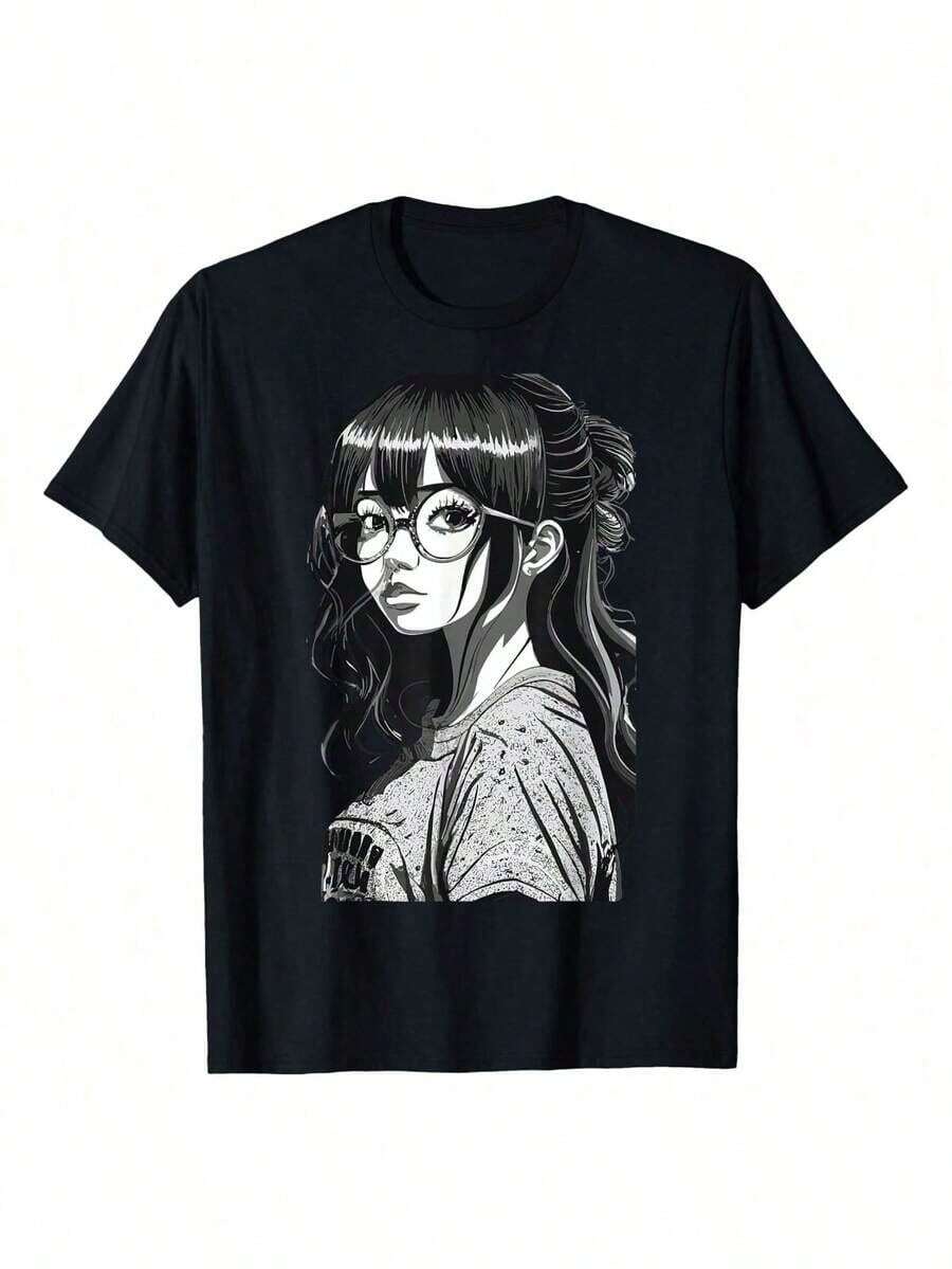 1 Piece McBelchers Women's Oversized Retro Burger Butt T-Shirt, Bob's Burgers, 180g, 100% Cotton - 黑色 3 - 查看 1