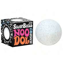 Snowball Crunch Squishy Relaxation Aid, White Textured Stress & Anxiety Relief Companion - White Snowball a - View 4