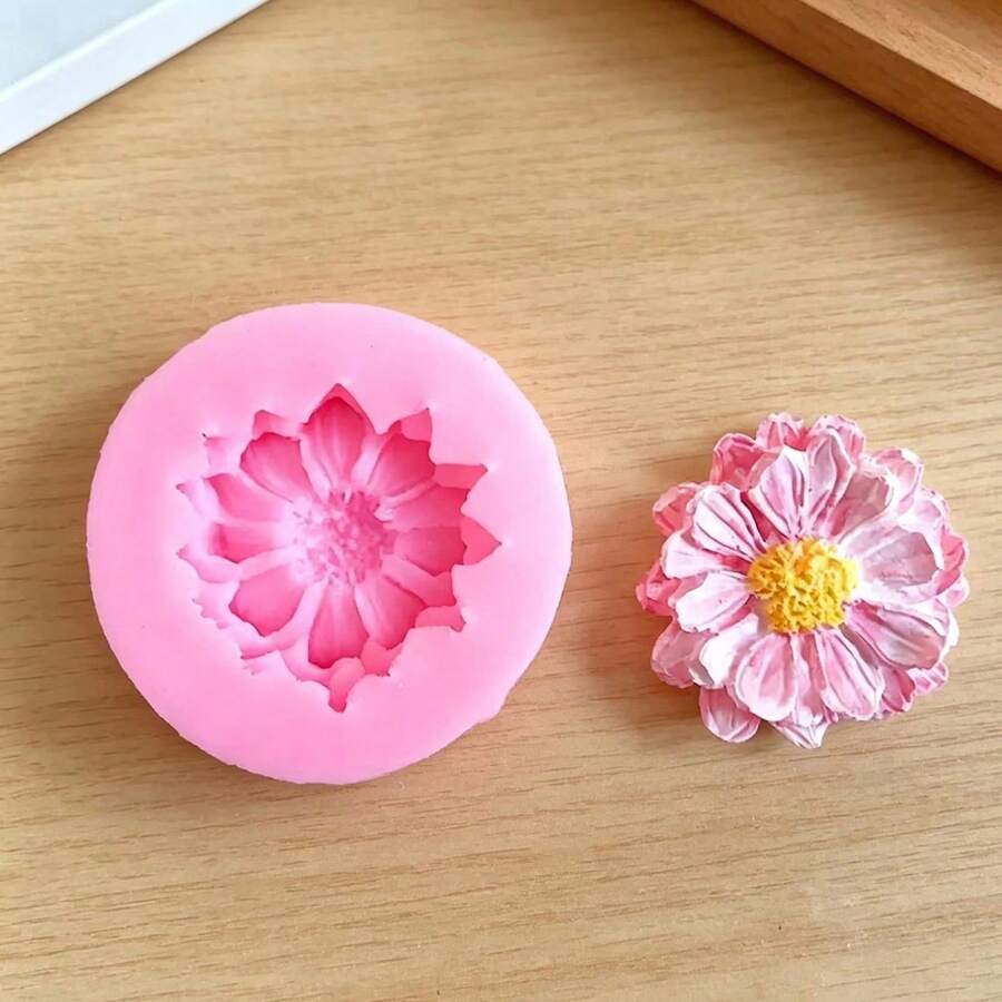 Small ZChrysanthemum Sunflower Flower Silicone Mold DIY Flower Resin Clay Plaster Multi-Functional Decorative Mold - Flowers - View 1