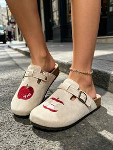 (請根據尺寸表訂購) 女款平底鞋新品 多功能穆勒樂福鞋 女款木屐可調式扣環 新款可愛個性化 女款夏季木屐輕便舒適時尚夏季休閒拖鞋適合戶外度假行走 Shang 穆勒鞋拖鞋封趾拖鞋 女款木屐時尚秋冬休閒拖鞋適合戶外度假行走 - 白色 - 查看 5